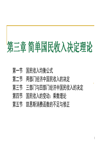 宏观经济学 简单国民收入决定