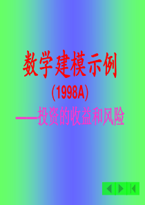 建模示例——投资的收益和风险