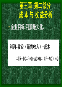 成本与收益分析--利益最大化（PPT 33页）