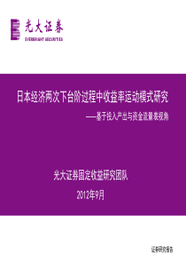 日本经济的两次下台阶过程中收益率运动模式研究