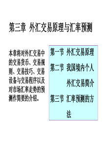 第三章__外汇交易原理与汇率预测