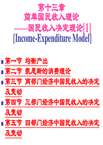 第13章 国民收入决定理论[1]——收入-支出模型