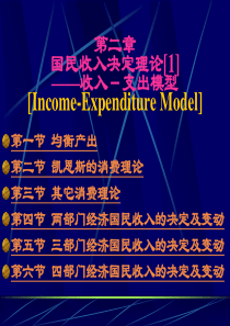 第2章 国民收入决定理论[1]——收入-支出模型