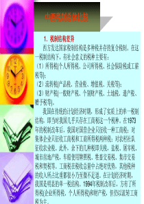 中西税制总体比较