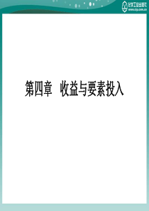 第四章收益与要素投入