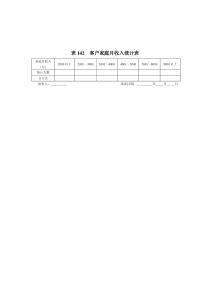 表142__客户家庭月收入统计表