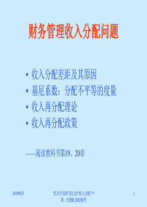 财务管理收入分配问题(1)