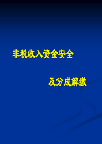 非税收入资金安全及分成解缴(PPT 68页)