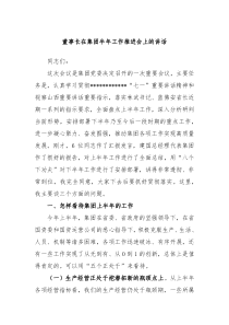 (领导讲话)董事长在集团半年工作推进会上的讲话