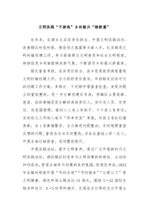 文明实践不掉线乡村振兴续新篇