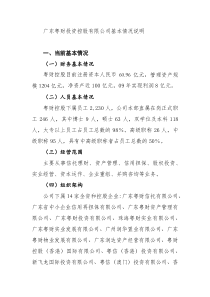 广东粤财投资控股有限公司基本情况说明