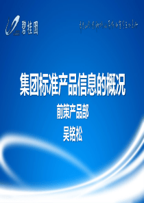 5.集团标准产品信息的概况PPT资料