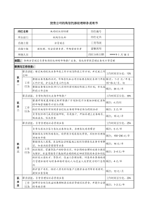 投资公司机构信托部经理职务说明书