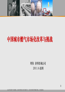 中国城市燃气市场化改革与挑战_110517