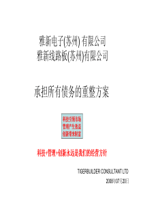 投资者提供的重整方案