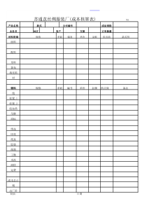 服装成衣标准样板