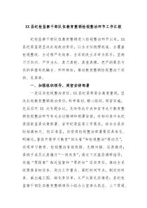 XX县纪检监察干部队伍教育整顿检视整治环节工作汇报