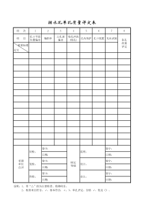 成都某路桥公司施工文档之排水孔单孔评定表