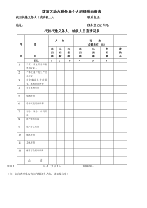 白云区个人所得税自查表及自查提纲