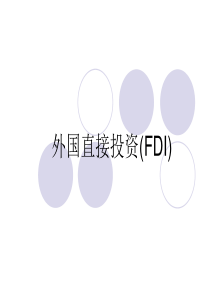 第五章外国直接投资(FDI)