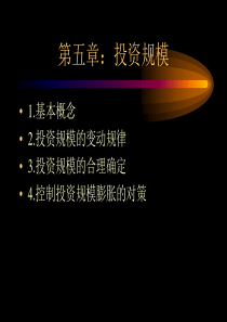 第五章：投资规模