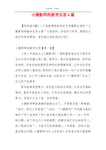 小摄影师的教学反思4篇