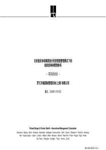 集团设计投资控股管理模式下的组织结构和管理体系之