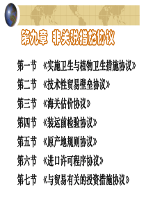 第九章非关税措施协议-PowerPointPresen