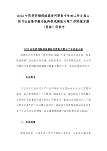 2023年医药购销领域腐败问题集中整治工作实施方案与全面集中整治医药领域腐败问题工作实施方案（两