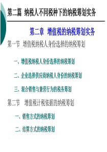 第二章增值税的纳税筹划实务