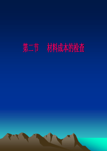 第六章企业所得税材料成本检查(2)