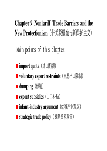 第9章 非关税壁垒与新保护主义