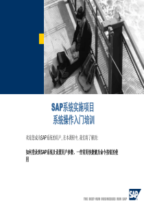 SAP 用户基础培训