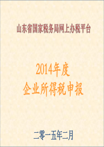 网上办税平台年度所得税申报---纳税人端