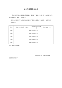 企业近三年经济行为受到起诉情况