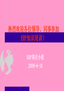 ERP知识内部培训