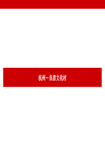 2012杭州良渚文化村案例总结资料