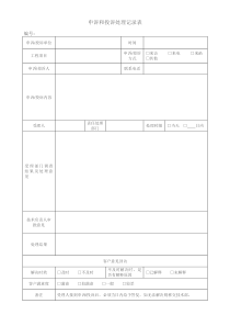 申诉和投诉处理记录表