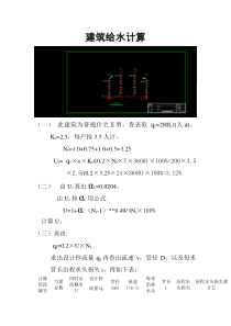 某博士楼建筑给排水设计计算