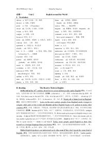 高中英语必修一课文详解Book-1-unit-2--杨磊