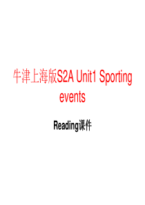 (201907)高二英语Sporting-events课件2