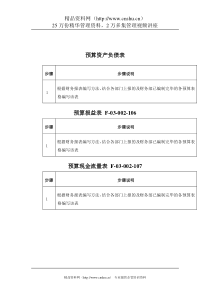 东方通信公司预算资产负债&损益&现金流量表