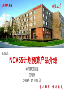 NCV55全面预算功能介绍