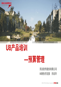 U8预算管理