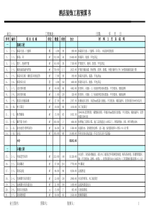 23、大酒店装饰报价表