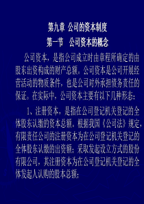 九十章公司法公司资本