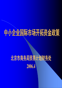 中小企业国际市场开拓资金支持内容