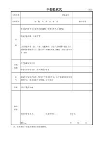 平刨验收表