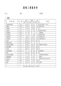 兴化办公室装潢工程预算(售楼处)