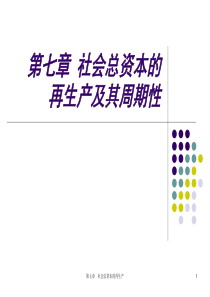 政治经济学课件-7社会资本的再生产